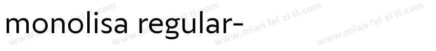 monolisa regular字体转换